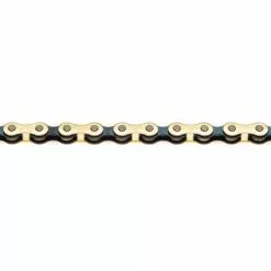 Izumi V Super Toughness Narrow Track Chain - Gold / Black 116 Links -Cykler Salg Track VN 1 1