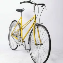 Louis Sport Dame Håndbygget Letvægts Mixte Mustard 3 Gear -Cykler Salg U9A0761