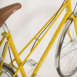 Louis Sport Dame Håndbygget Letvægts Mixte Mustard 8 Gear -Cykler Salg U9A1157