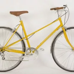 Louis Sport Dame Håndbygget Letvægts Mixte Mustard 8 Gear -Cykler Salg U9A1159 1