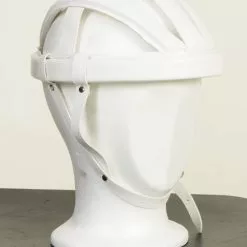 Bananhjelm Læder Hvid