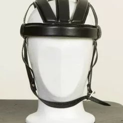 Bananhjelm Læder Sort